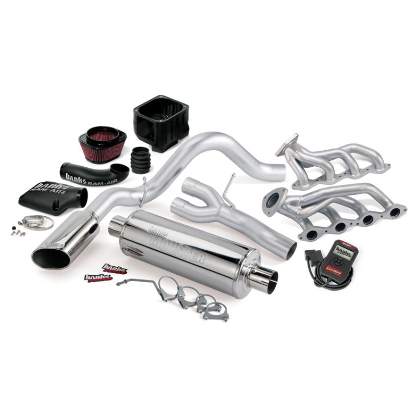 Banks Power 48077 09 Chevy 5.3L CCSB/ECSB FFV PowerPack System - SS Single Exhaust w/ Chrome Tip