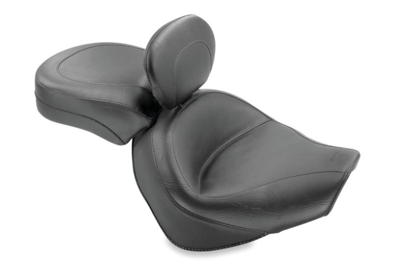 Mustang Motorcycle 79411 Mustang 05-09 Suzuki Boulevard C90, C90T Standard Touring 2PC Seat w/Driver Backrest - Black