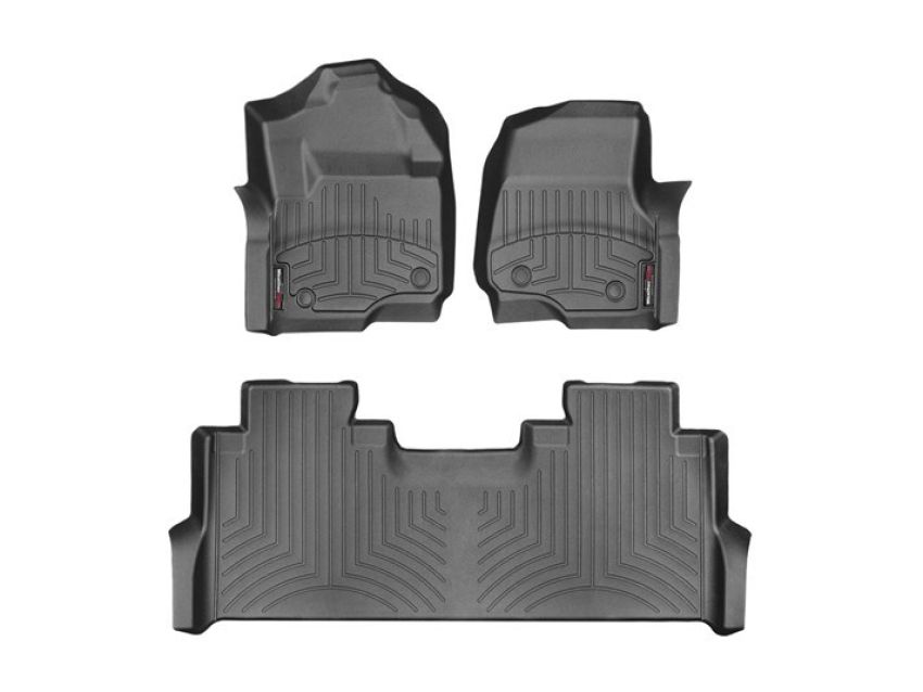 WEATHERTECH WEA441012-1-2 17-   Ford F250 Front & Rear Floorliners Black