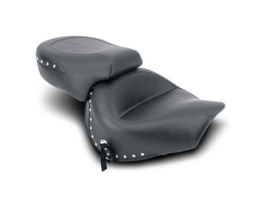 Mustang Motorcycle 75000 Mustang 98-03 Honda VT750 Ace Wide Touring 2PC Seat w/Studs- Black