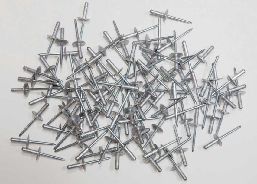 FIVESTAR FIV816-100L Large Head Rivet Silver 100pc 3/16in