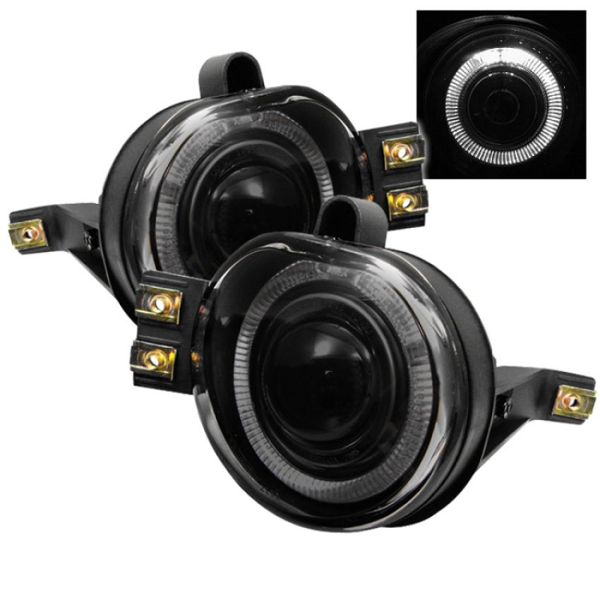 SPYDER 5021267 Halo Projector Fog Lights w/Switch - Smoke