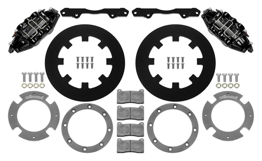 Wilwood 140-16629 17-21 Can-Am X3RS Black 6-Piston Rear Kit 11.25in - Undrilled Rotors