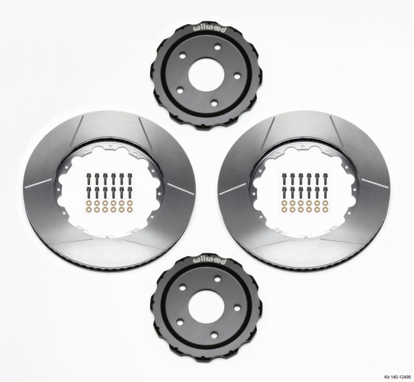 Wilwood 140-12496 Hat/Rotor Kit Front 06-Up Corvette C6-Z06 (2pc Hat/Rtr)