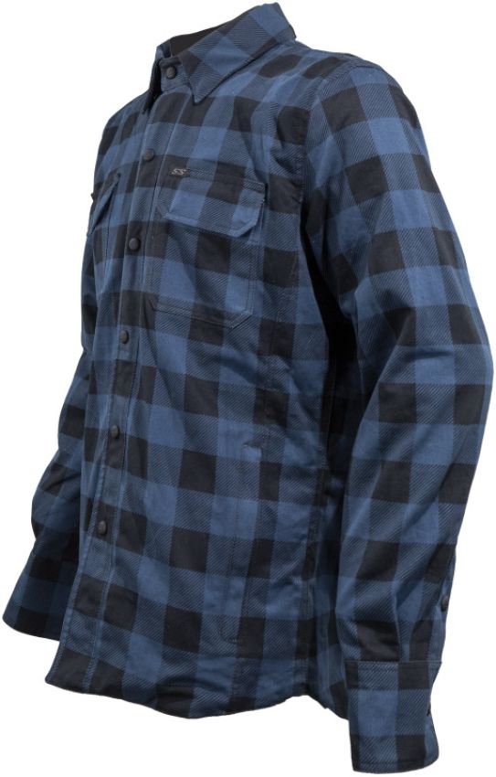 Speed and Strength 609890 True Grit Armored Motoshirt Navy/Black - Large