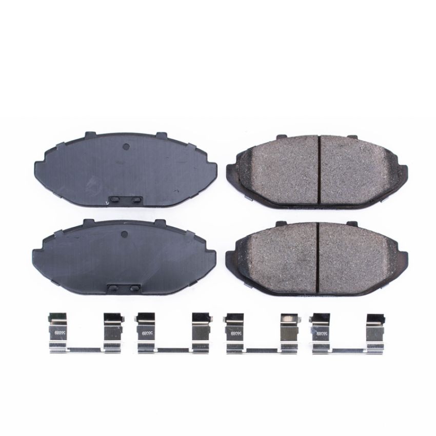 PowerStop 17-748 PowerStop - Z17 Low-Dust Ceramic Brake Pads with Hardware