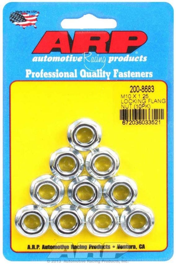 ARP ARP200-8683 M10 x 1.25 Locking Flange Nuts (10)