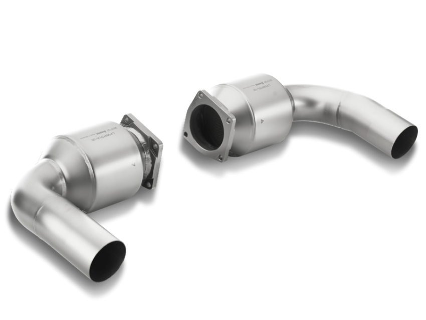 Akrapovic L-PO997TFLS-100 Link pipe set (100 cpsi cats, Titanium)