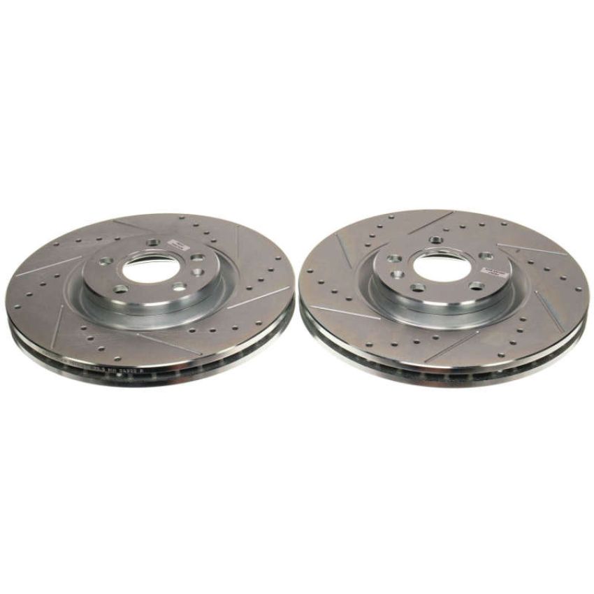 PowerStop EBR1699XPR PowerStop Evolution Performance Drilled, Slotted & Plated Brake Rotor Pair
