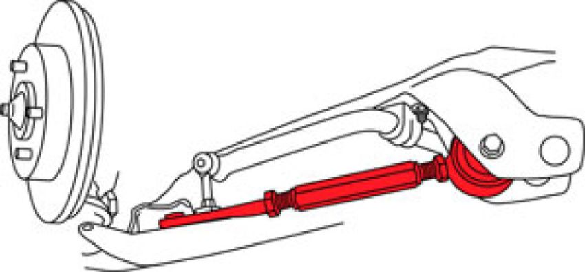 SPECIALTY PRODUCTS COMPANY 67720 NISSAN FRONT CASTER RODS (2)