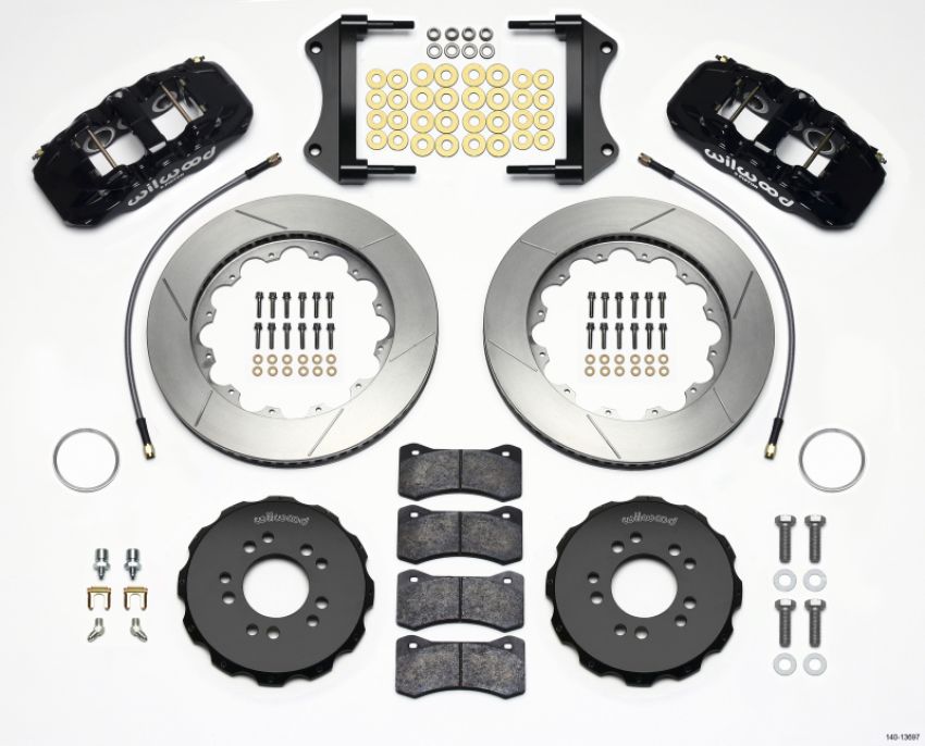 Wilwood 140-13697 AERO6 Front Hat Kit 14.25 2014-Up Corvette C7 w/Lines