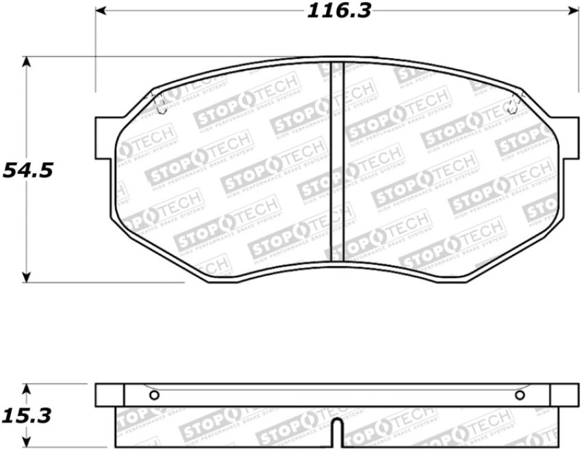 Stoptech 308.03890 Street Brake Pads