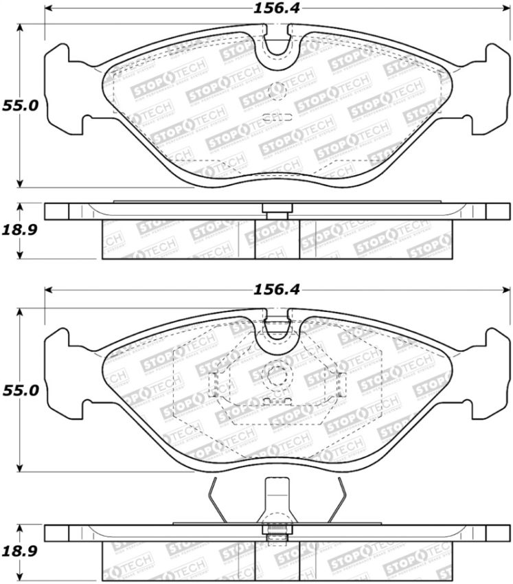 Stoptech 308.04030 Street Brake Pads