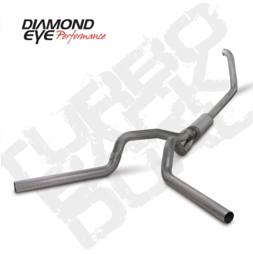 Diamond Eye Performance K4321S Diamond Eye KIT 4in TB DUAL SS: 00-03 FORD 7.3L F250/F350