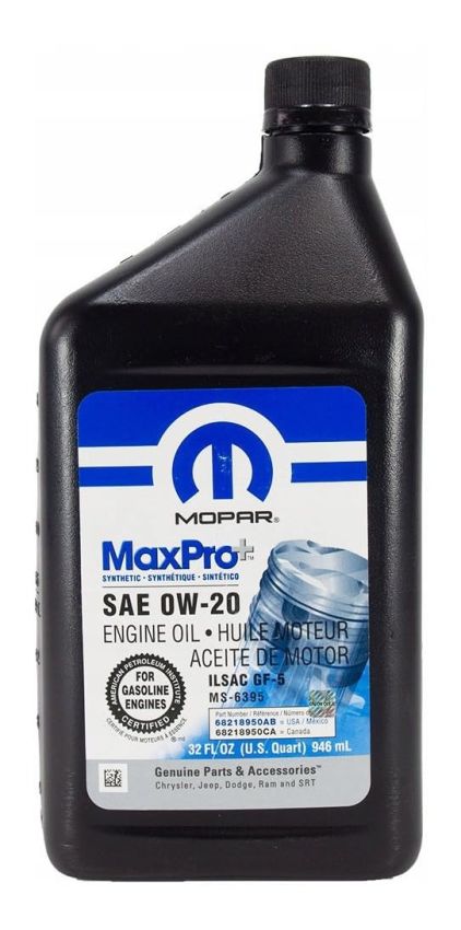 Mopar 68523994AA ENGINE OIL, 0W20
