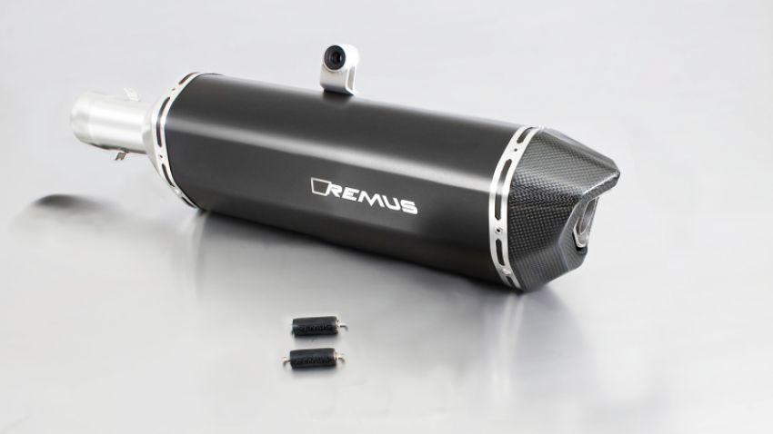 Remus 64782 085208 08-12 BMW F 650 GS E8GS 52 kW Black Hawk Black Slip On