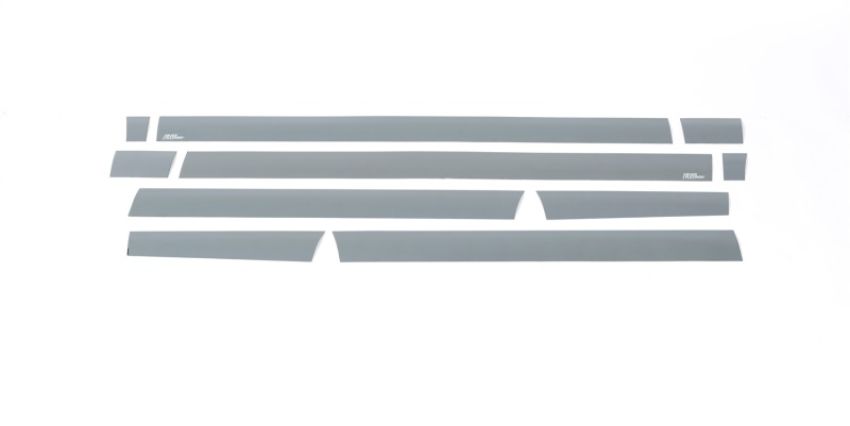 Putco 9751441BP 15-20 Ford F-150 Reg Cab 8ft Long Box (4.25in Tall - 10pcs) Black Platinum Rocker Panels
