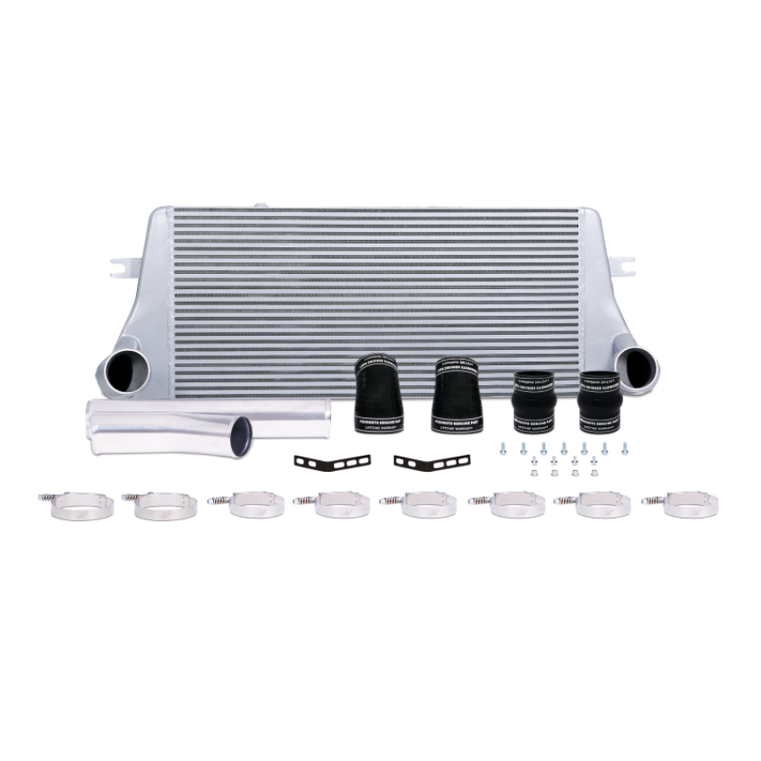Mishimoto MMINT-RAM-94KSL 94-02 Dodge Ram 2500 5.9L Cummins Intercooler Kit w/ Pipes (Silver)