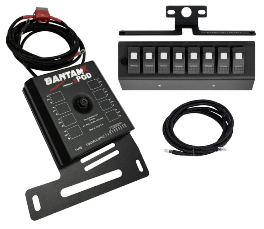 SPOD 870080 07-08 Jeep Wrangler JK BantamX w/ Red LED Switch Panel