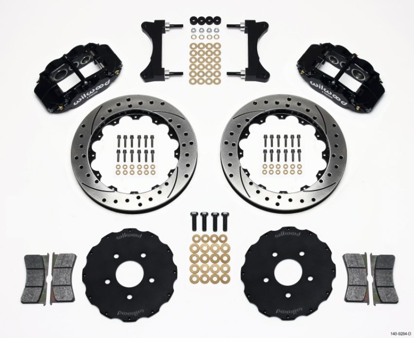 Wilwood 140-9284-D Narrow Superlite 6R Front Hat Kit 13.06in Drilled Mitsubishi EVO VIII