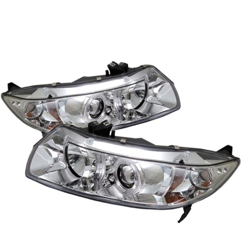 SPYDER 5010797 Projector Headlights - LED Halo - Chrome