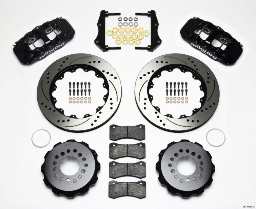 Wilwood 140-11765-D AERO4 Rear Kit 14.25in Drilled 2006-10 Magnum/Challngr/Chrgr/300C