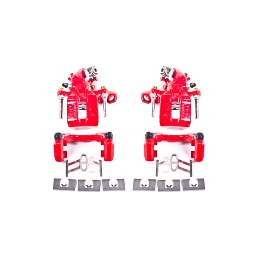 PowerStop S3298 Red Powder Coated Calipers