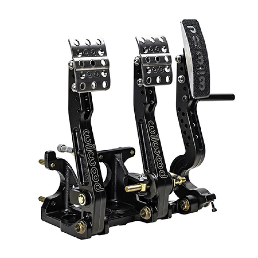 Wilwood 340-16602 Adjustable Balance Bar Brake, Clutch, Throttle - Floor Mount - 4.75-5.75:1