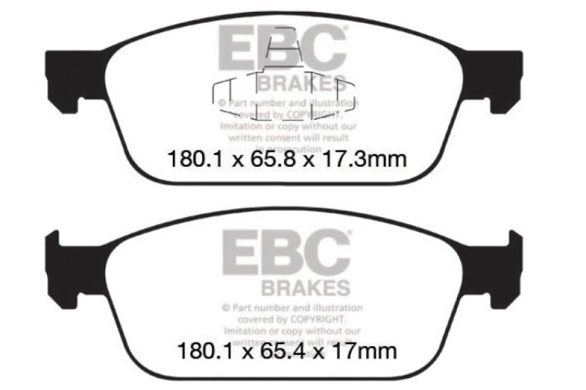 EBC Brakes DP32145C Redstuff Ceramic Low Dust Brake Pads