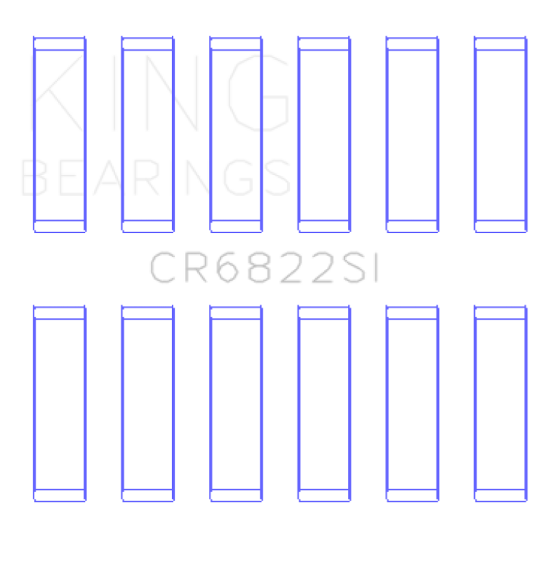 King Engine Bearings CR6822SI0.75 Chrysler 226 (3.7L) (Size +0.75mm) Connecting Rod Bearing Set
