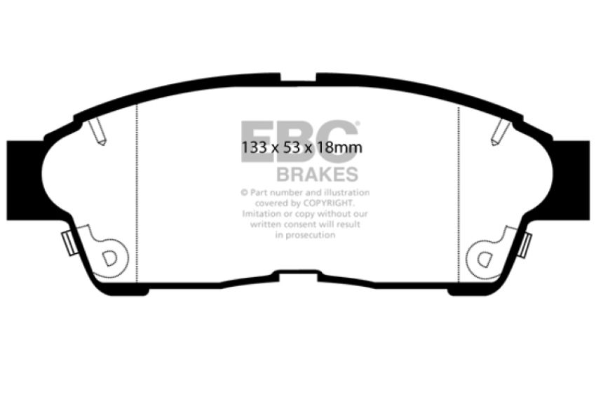 EBC Brakes DP6964 6000 Series Greenstuff Truck/SUV Brakes Disc Pads