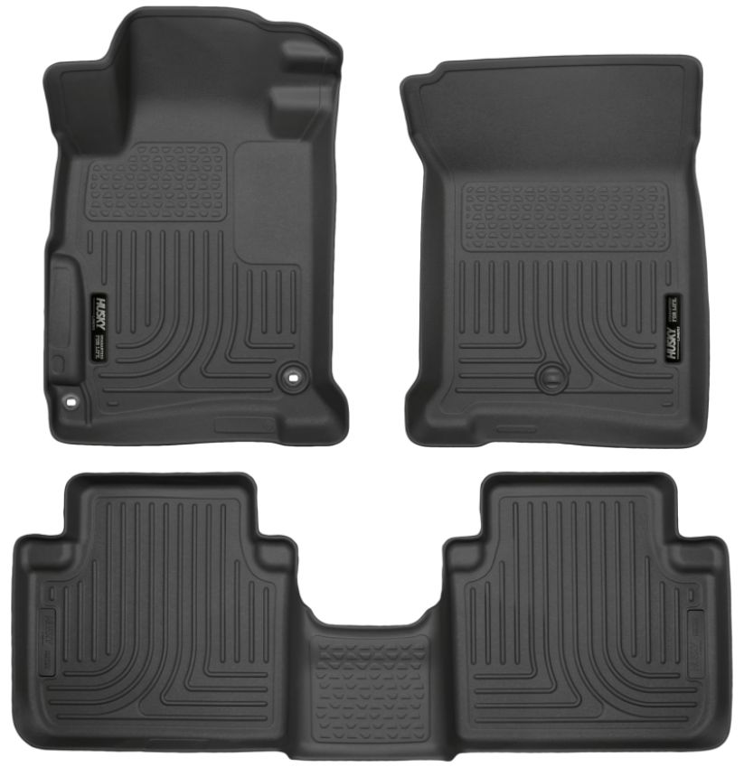 HUSKY LINERS HSK98481 13-  Honda Accord Front/ 2nd Floor Liners Black