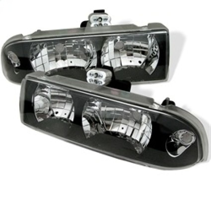 SPYDER 5012425 Crystal Headlights - Black