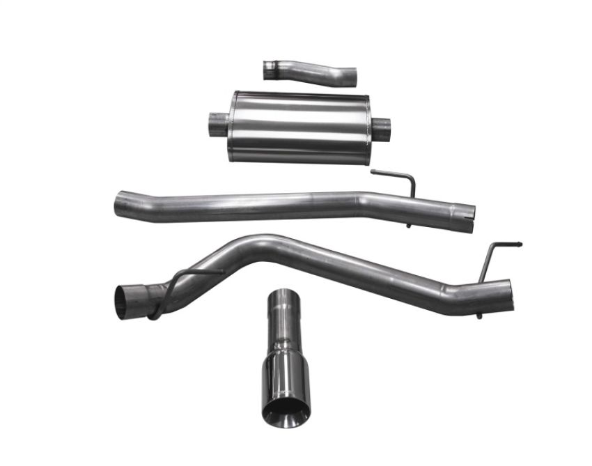 CORSA Performance 21060 Corsa 2020-2024 Jeep Gladiator JT 3.6L Single Side Exit Cat-Back Exhaust w/ Single 4in PolishedTip