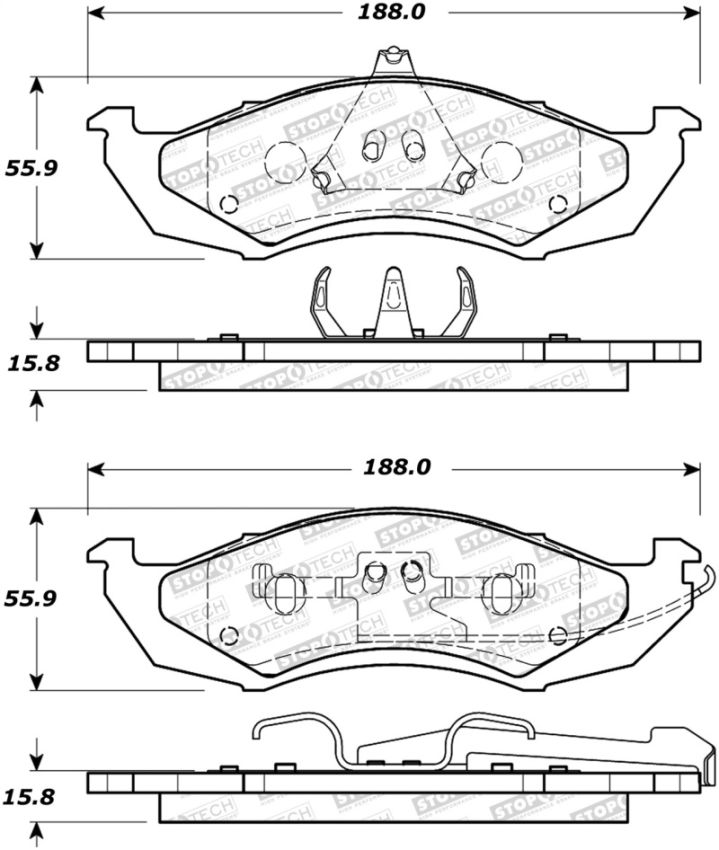 Stoptech 308.04170 Street Brake Pads