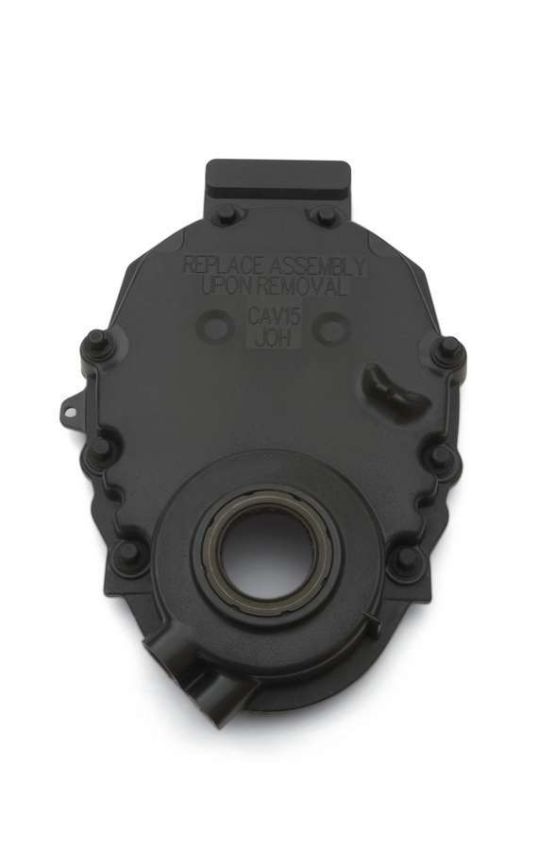 CHEVROLET PERFORMANCE GMP12562818 SBC Front Timing Cover - Black Plastic