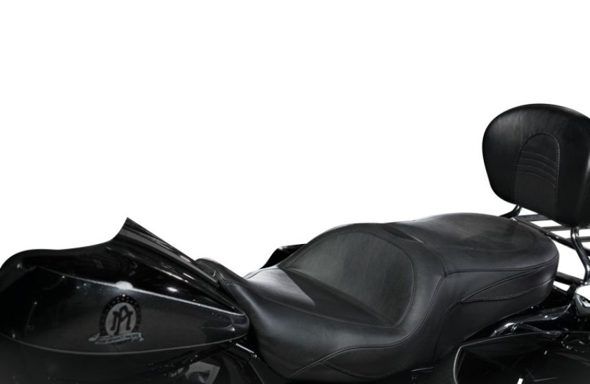 Mustang Motorcycle 75486 Mustang 97-07 Harley Road King, 06-07 Street Glide, 00-05 Eagle Sport Touring 1PC Seat - Black
