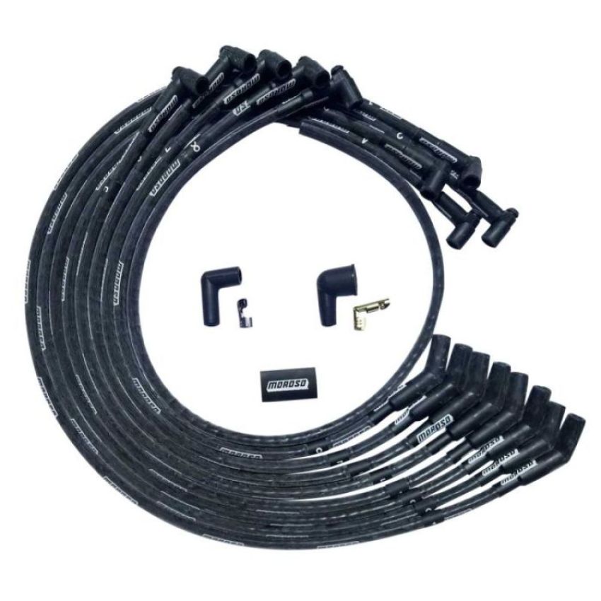 MOROSO MOR51530 Ultra Plug Wire Set SBC Under V/C Black