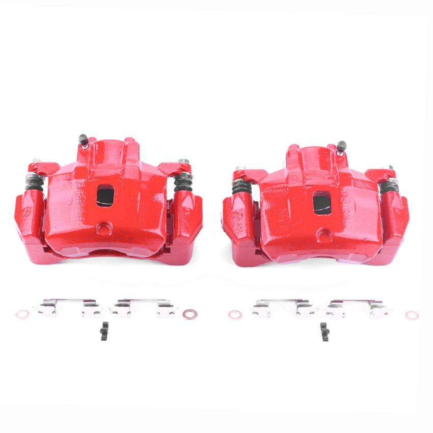 PowerStop S2614C Red Powder Coated Calipers