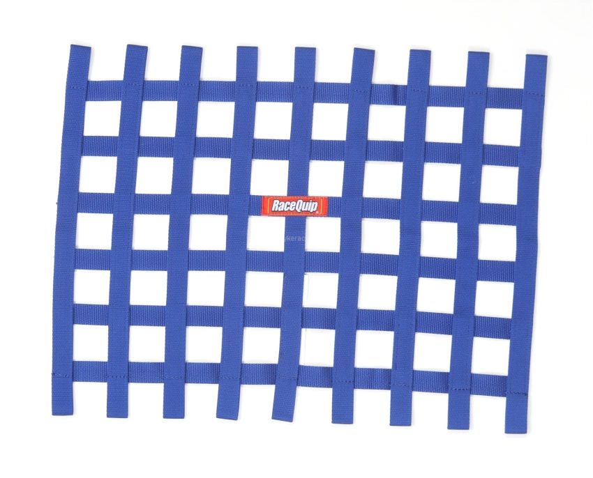 RACEQUIP RQP721025 Ribbion Window Net Blue Non-SFI
