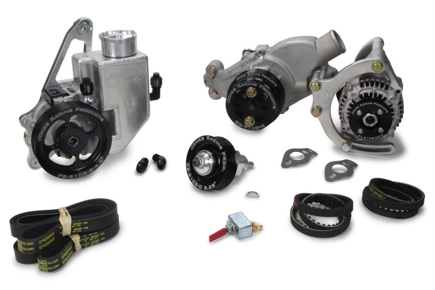 JONES RACING PRODUCTS JRP1441-AR-75 Serpentine Drive Kit SBC w/ P/S - W/P & Alt.