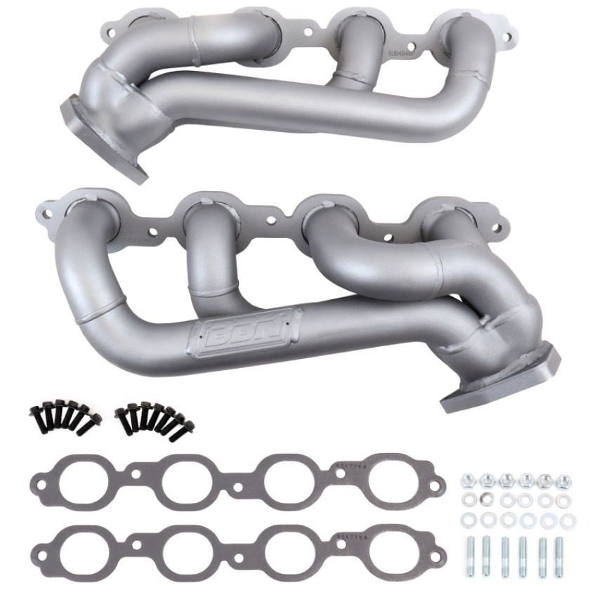 BBK Performance Parts 4048 2019-2024 Chevy GM Truck 5.3L 6.2L 1-3/4 Shorty Headers (TITANIUM CERAMIC)