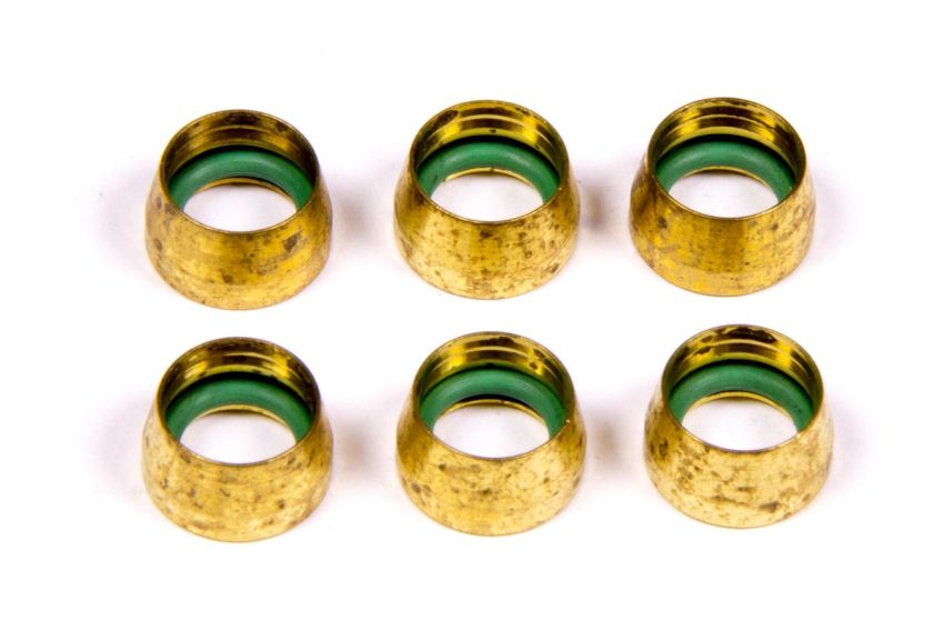 AEROQUIP AERFCM2430 -6 Replacement A/C Brass Sleeves (6 pk)