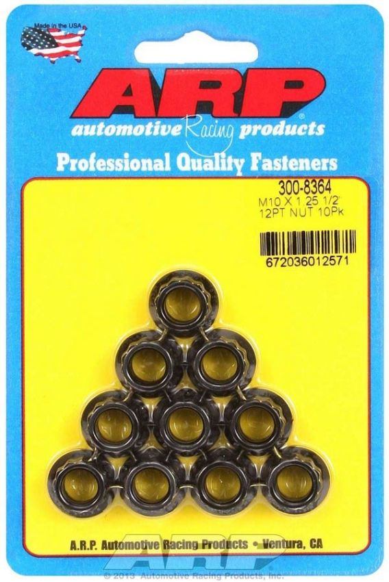 ARP ARP300-8364 10mm x 1.25 12pt. Nuts (10)