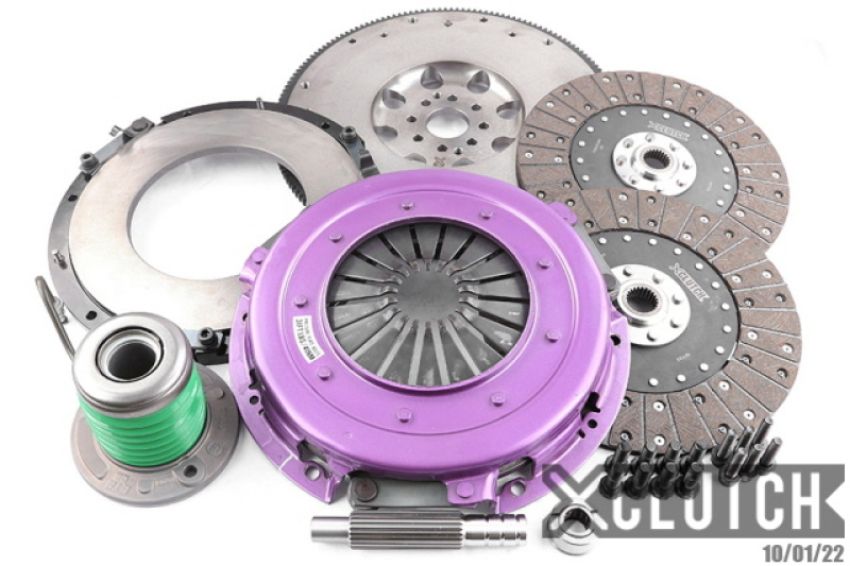 XCLUTCH XKFD27655-2G 11-14 Ford Mustang GT 5.0L 10.5in Twin Solid Organic Clutch Kit