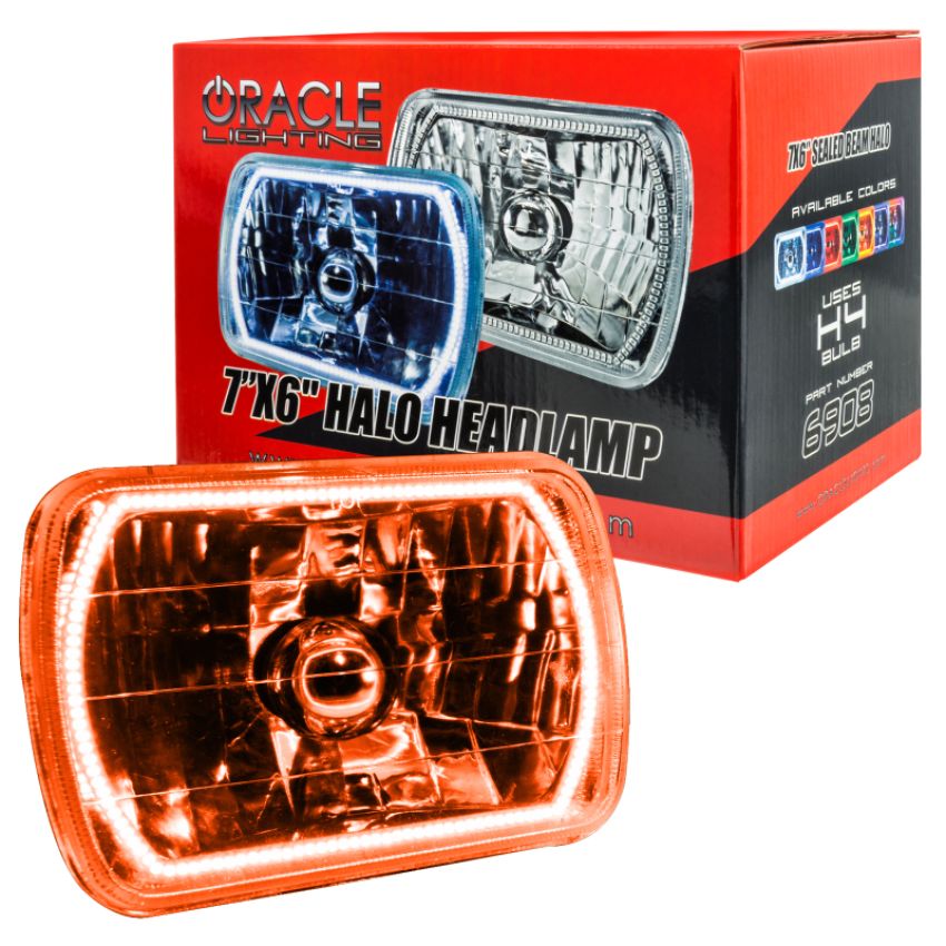Oracle Lighting 6908-005 Pre-Installed Lights 7x6 in. Sealed Beam, Amber
