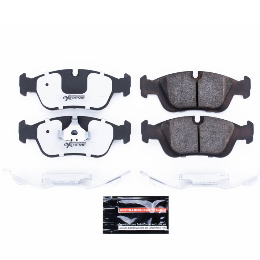 PowerStop Z26-558 PowerStop - Z26 Performance Carbon-Fiber Ceramic Brake Pads with Hardware Kit