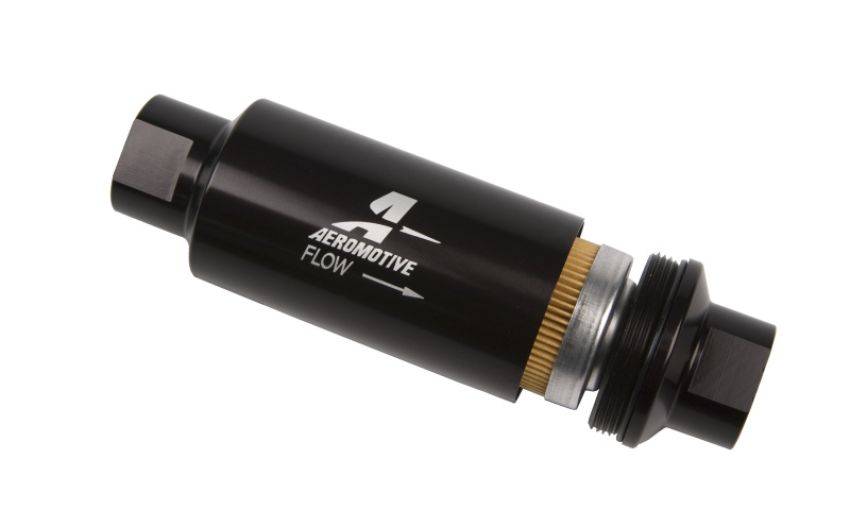 AEROMOTIVE AFS12321 Inline Fuel Filter - 10 Micron- Black