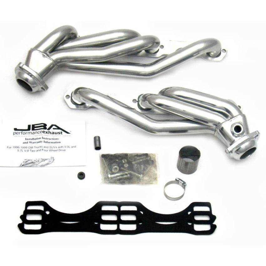 JBA 1832SJS 96-00 GM Truck 5.0L/5.7L SBC w/o A.I.R. 1-1/2in Primary Silver Ctd Cat4Ward Header