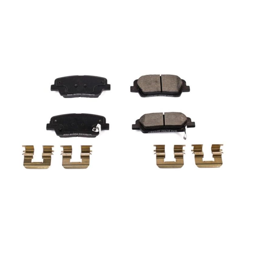 PowerStop 17-1916 PowerStop - Z17 Low-Dust Ceramic Brake Pads with Hardware